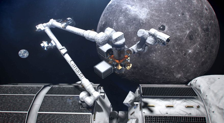 Artist's rendition of the Lunar Gateway 