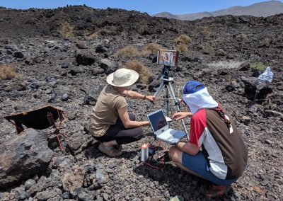 CanMoon field team at work in Lanzarote